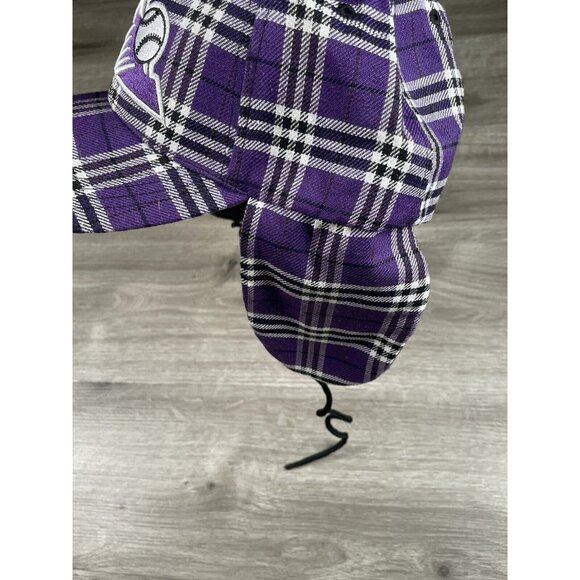 Colorado Rockies Purple Plaid Downflap Ear Flaps Hat Snapback MLB Melon Wear - Picture 12 of 12